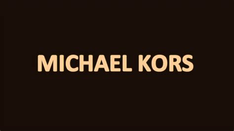 pronounce michael kors|how to say michael kors.